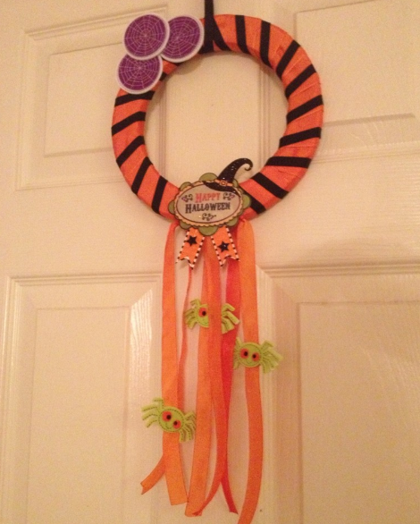 Halloween Ribbon Wreath